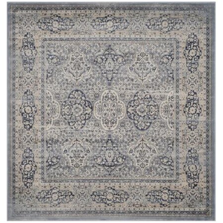 Safavieh 6 ft.-7 in. x 6 ft.-7 in. Vintage Power Loomed Square Area Rug Light Blue & Ivory VTG573L-7SQ